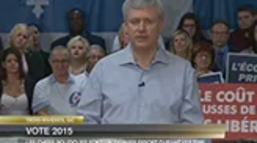 Harper Launches Attack On Liberals During Campaign Stop In Fredericton
