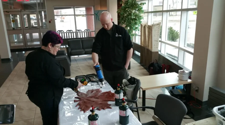 RCMP Memorial Sculpture Coming Along Well