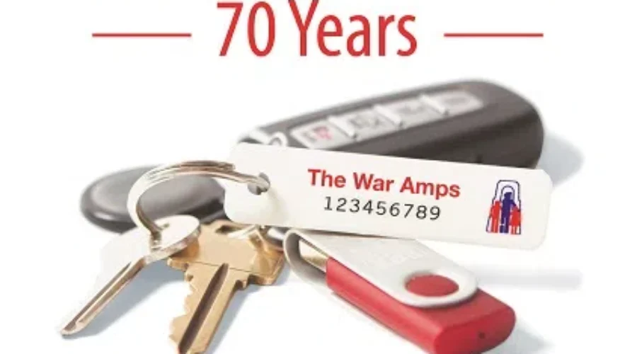 War Amps Key Tags Celebrate 70 Years