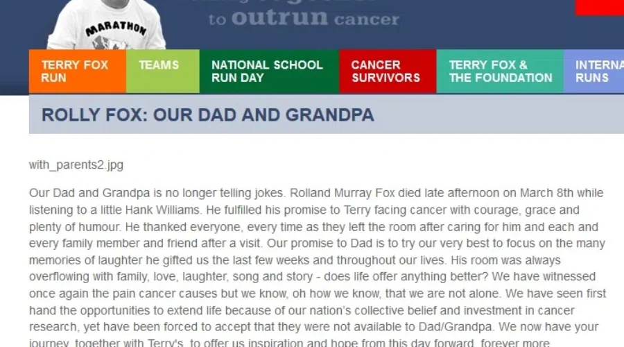 Rolly Fox Passes Away