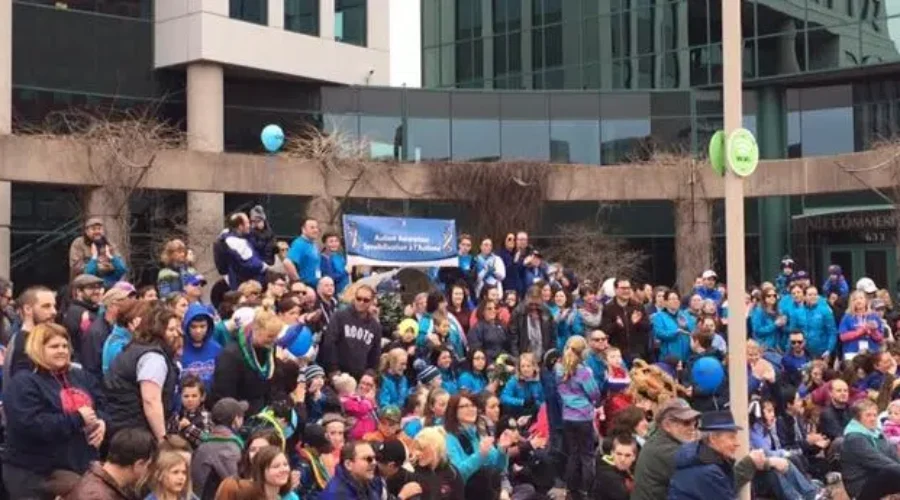 Hundreds Take Part In Autism Awareness Walk