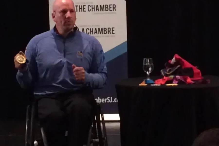 Paralympic Gold Medalist Dave Durepos Speaks In Saint John