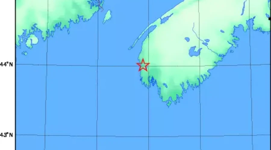 Earthquake Shakes Yarmouth County