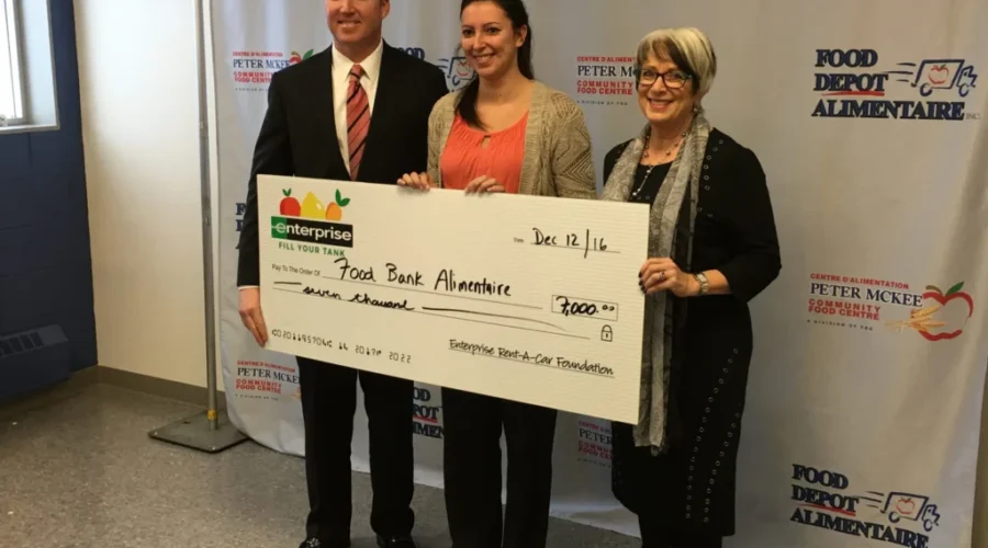 Food Depot Alimentaire Gets Surprise $42,000 Dollar Donation From Enterprise Rent-A-Car