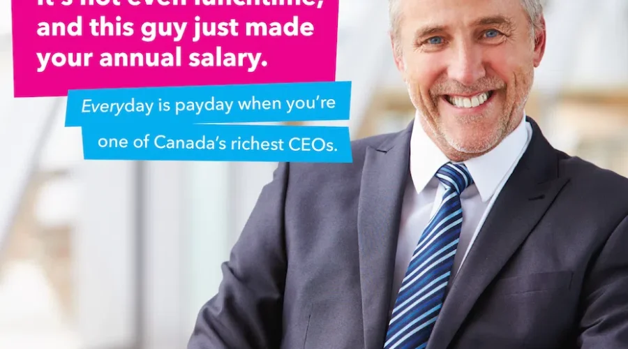 Top 100 Canadian CEOs Make Average Annual Worker Wages By Noon Today