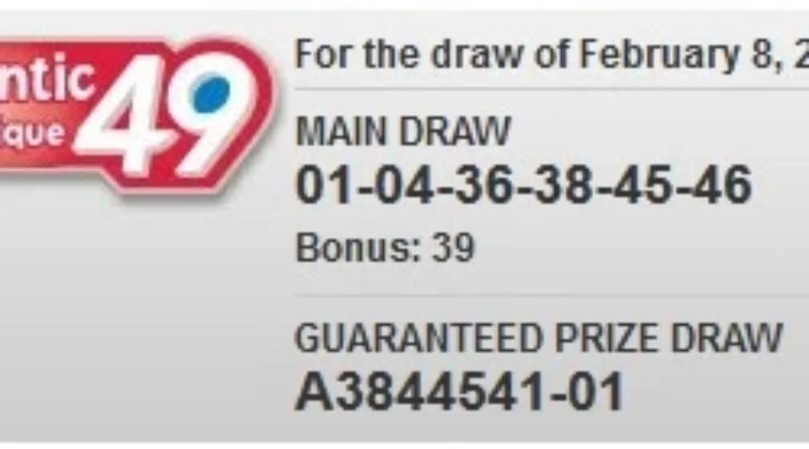 Atlantic 49 Ticket Holders In Moncton, Check Your Numbers!