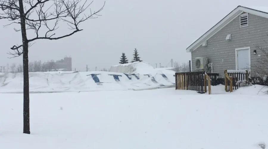 Moncton SportsDome Deflated