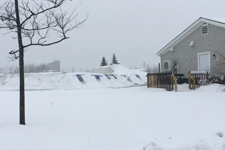 Moncton SportsDome Deflated