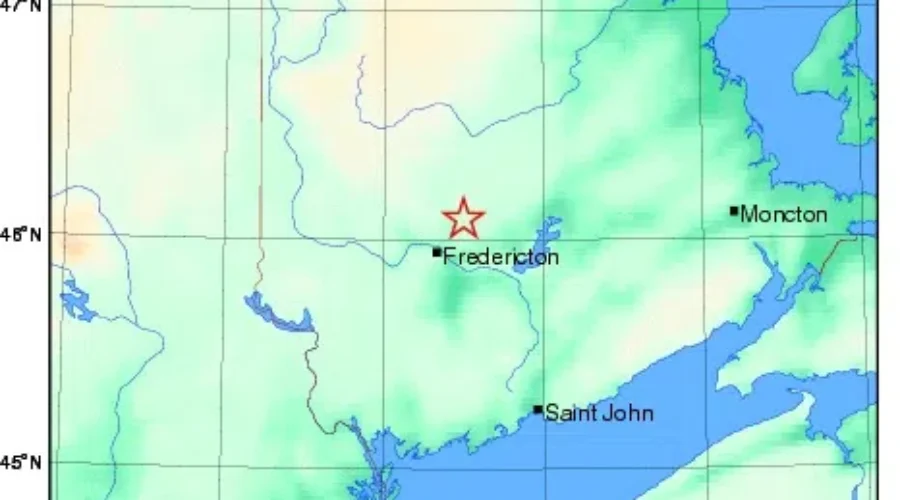 Small Earthquake Recorded Near Saint John