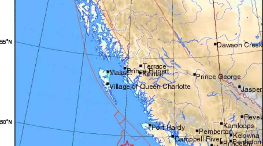 Three Earthquakes Strike Off Coast Of Vancouver Island, British Columbia
