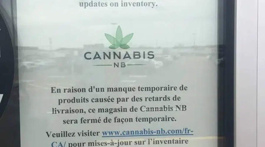 Low Inventory Forces Cannabis NB Store Closures