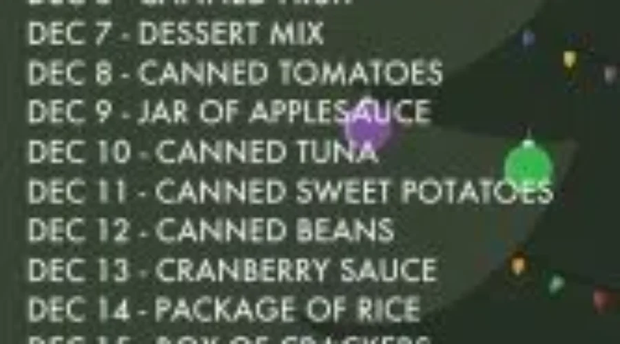 Reverse Advent Calendar