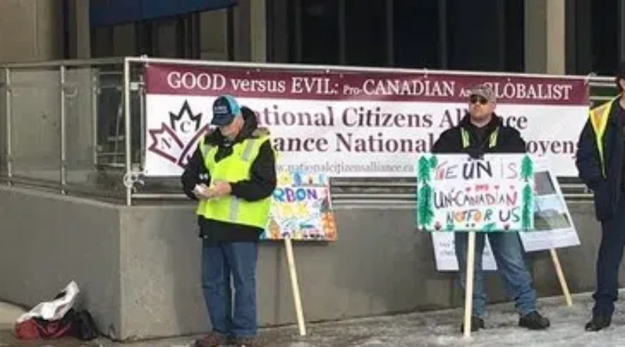 Small Gathering For Yellow Vest Protest