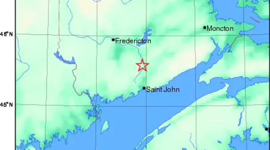 Earthquake Felt Near Saint John