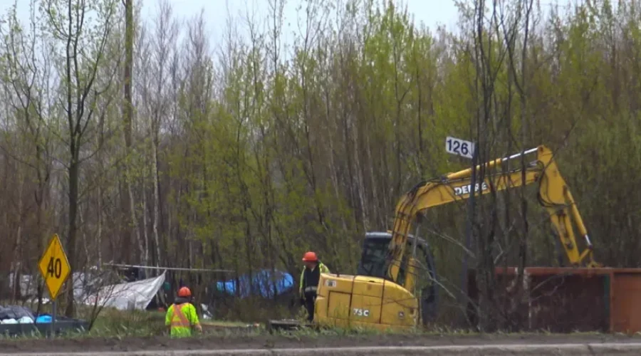 Tent Site Torn Down In West End Moncton