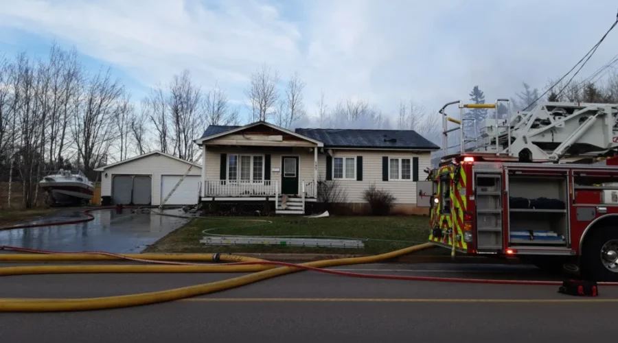 Fire Damages Home In Dieppe