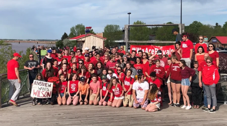 Riverview High Rally For Principal Wilson