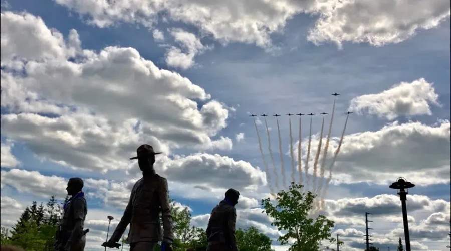 VIDEO: Snowbirds Fly By