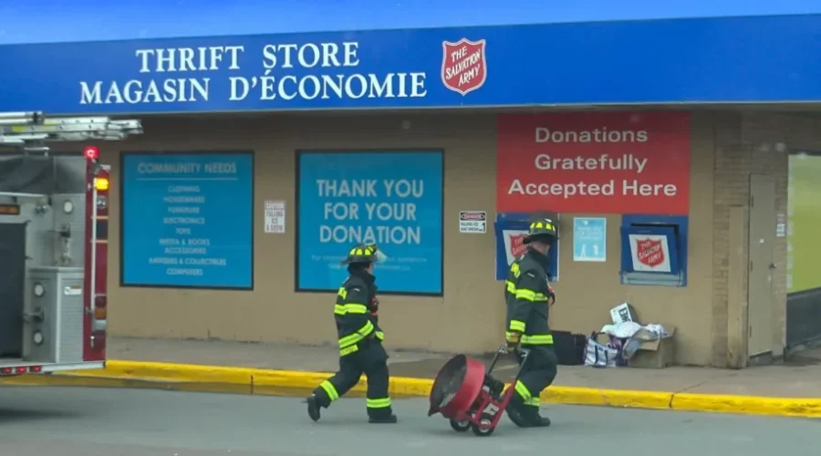 Suspicious Fire At Salvation Army Thrift Store
