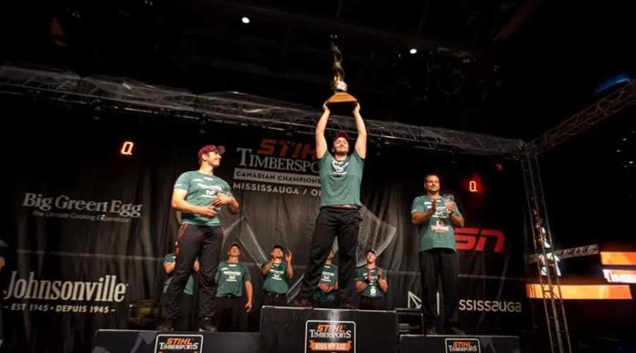 New Brunswickers Claim Top Spots For Men AT STIHL Timbersports Canadian Championships