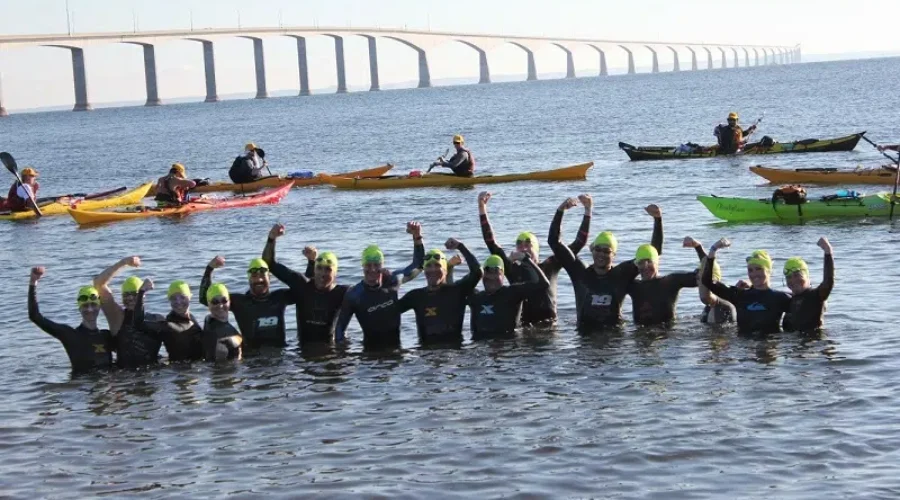 Swimmers Attempt ‘Big Swim’ Across Northumberland Strait