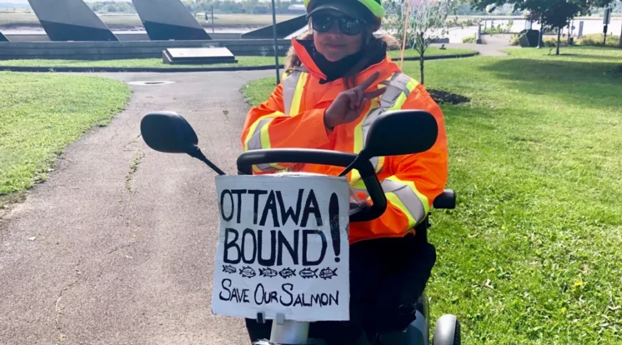 N.S. Woman Rides Scooter To Ottawa To ‘Save Our Salmon’