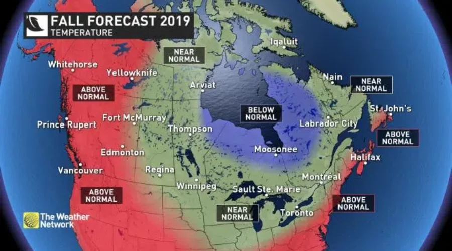 Weather Network Expects Warm, Wet Fall In NB