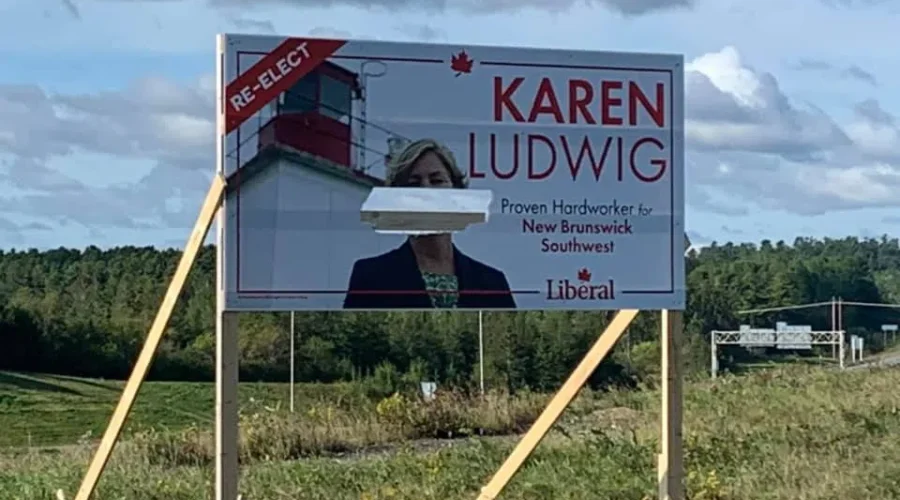 Liberal Candidate’s Signs Vandalized