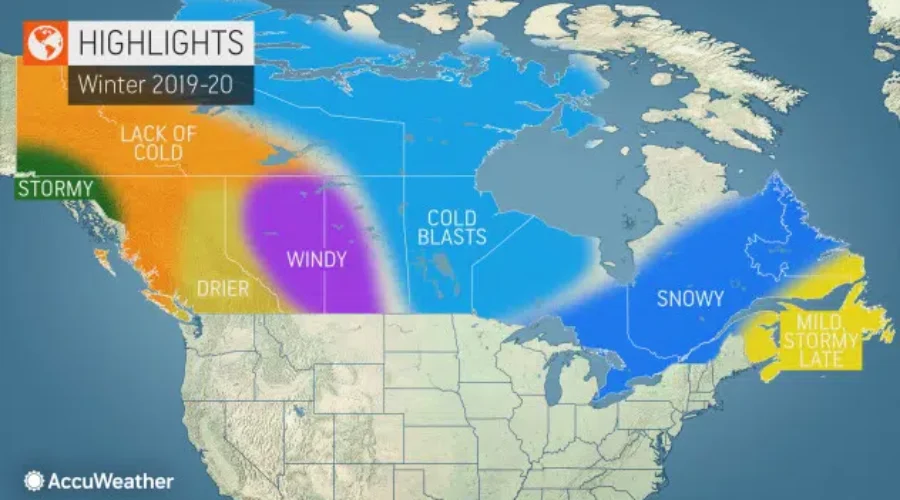 NB Winter Will Start Mild – Accuweather
