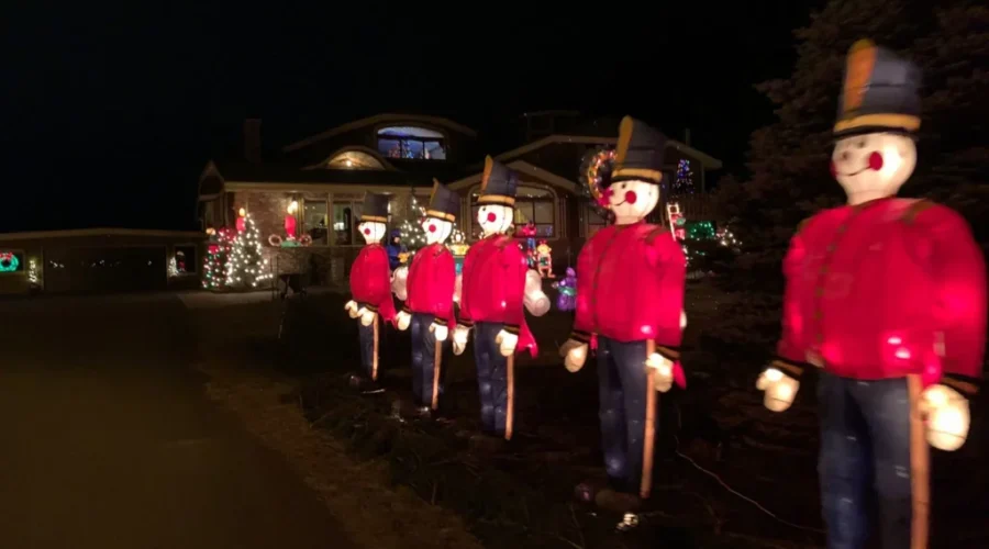 Irish town Christmas house