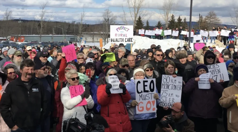 Sussex Health Centre Rally Draws Hundreds