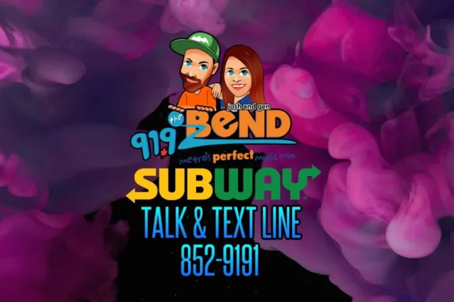 91.9 The Bend – Subway Talk and Text Line