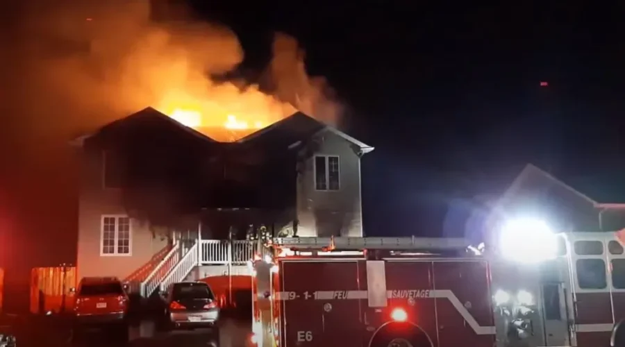 Moncton Fire Battles Large Blaze On Clarendon Drive