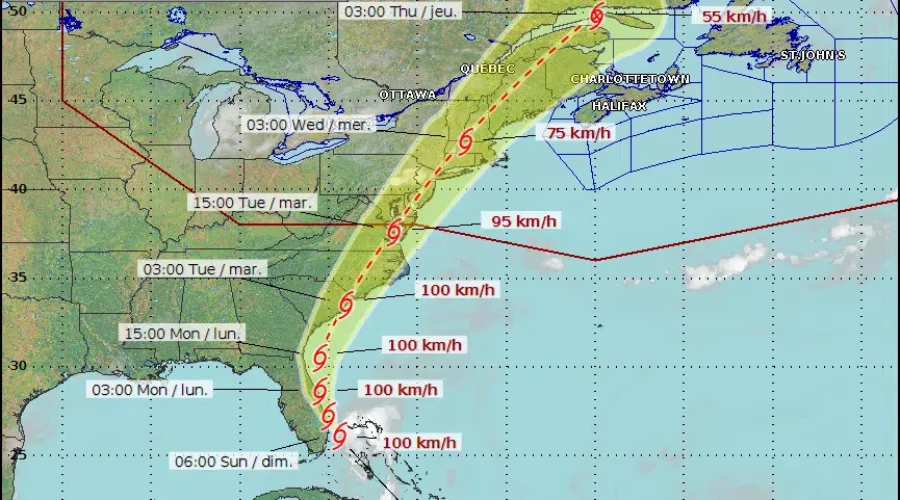 Isaias Churns Toward The Maritimes