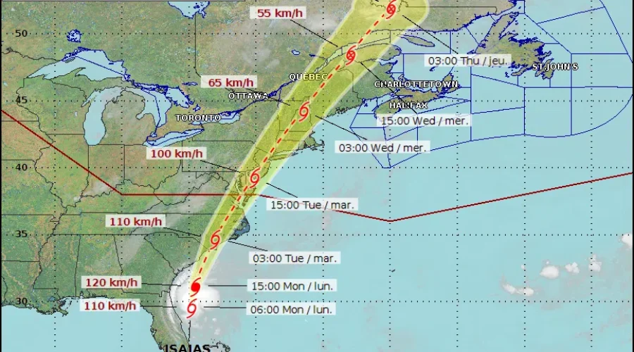Heavy Rain, Gusty Winds Expected From Isaias