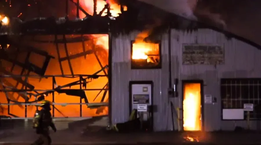 Multiple Departments Fight Petitcodiac Fire