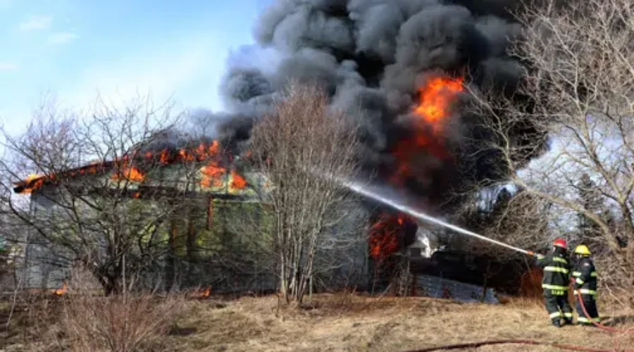 Fire Destroys Garage, Antique Cars Near Amherst
