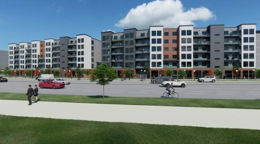 Second Of Two Mixed-Use Towers Under Construction