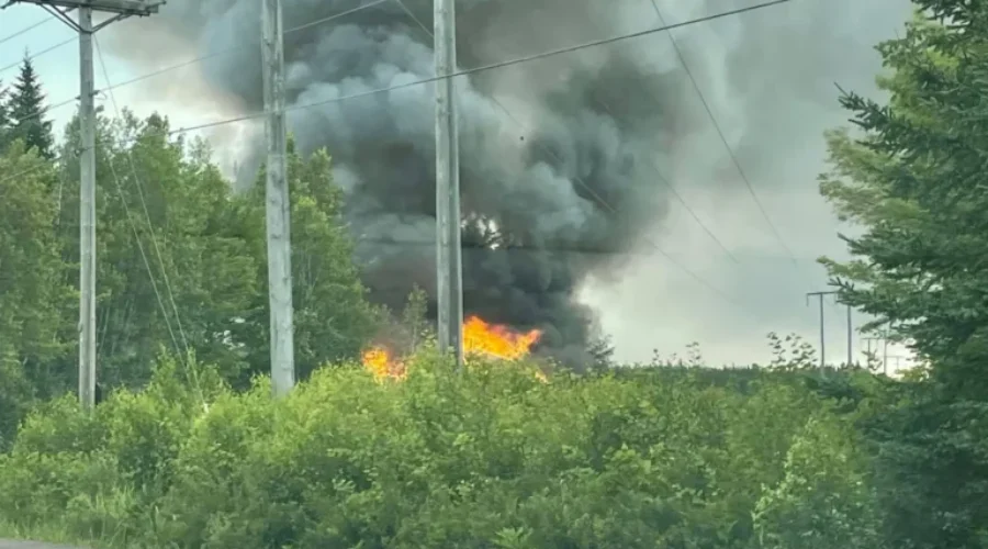 Fire Near Lakeville Destroys Garage, Car And Damages Home