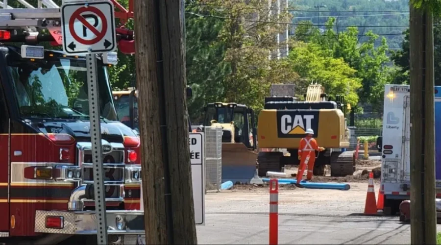 Construction Crews Cause Gas Leak