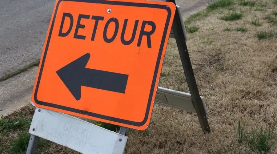 Closure On Wheeler At Baig Blvd For Construction