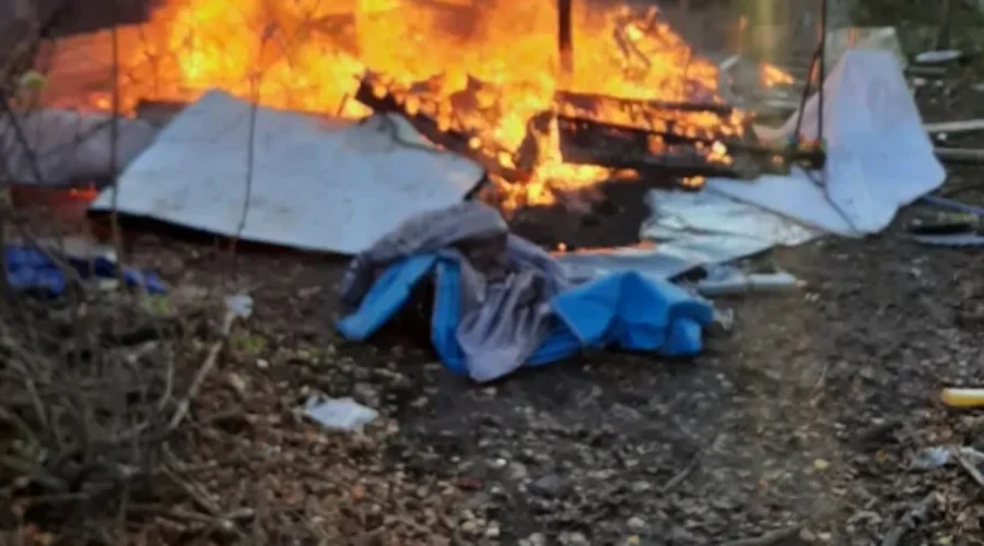 Moncton Fire Battle Blaze In Homeless Encampment