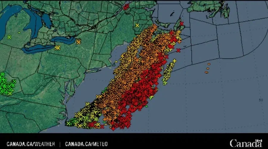 Wild Weather Rolls Through N.B.