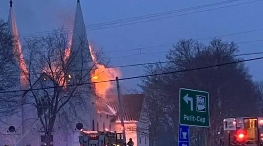 Fire Destroys Shemogue Church