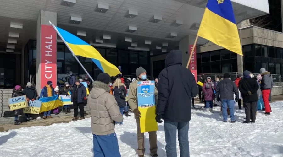 UPDATED: Saint John Rally Held In Support Of Ukraine