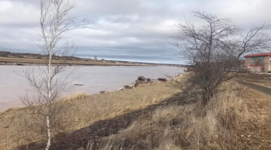 The Petitcodiac River on Sunday, the first day of Spring