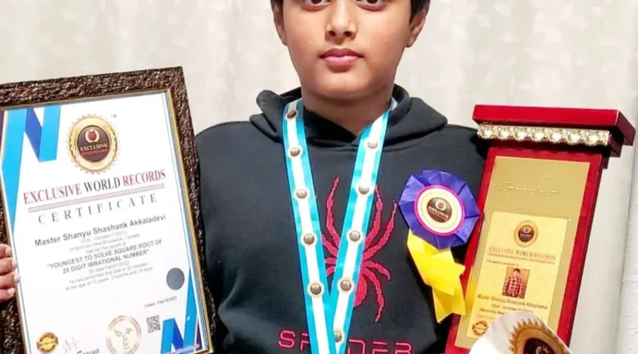 Grade Five Student Breaks Math World Record