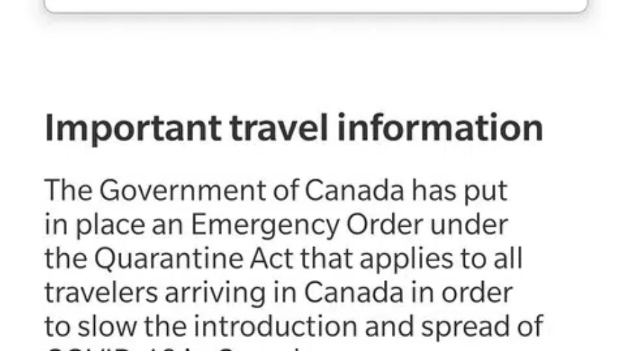 ArriveCAN Rules Change April 1st