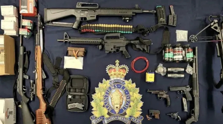 Man Arrested After Explosives, Firearms Seized