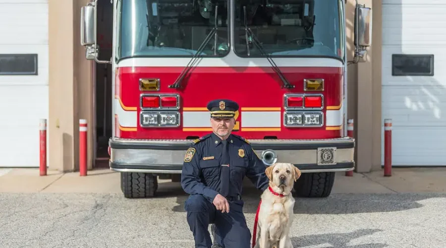 New Four Legged Member Of Moncton Fire Department